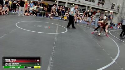 76 lbs Round 5 (8 Team) - Chase Gilbert, Mat Assassins White vs Kruz Moss, Team Gotcha