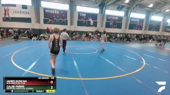 126 lbs Cons. Semi - Caleb Farris, Boneyard Wrestling Academy vs James Duncan, Ryse Wrestling Club