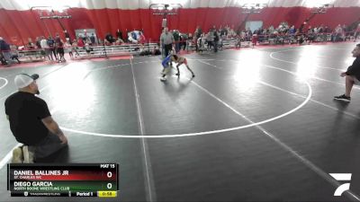 50-53 lbs Round 1 - Diego Garcia, North Boone Wrestling Club vs Daniel Ballines Jr, St. Charles WC