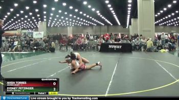 109 lbs Quarters & 1st Wb (16 Team) - Ahsia Torres, Sacred Heart vs Sydney Petzinger, North Central