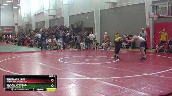 285 lbs Finals (2 Team) - Blake Daniels, Adrian College vs Thomas Lunt, John Carroll Univ