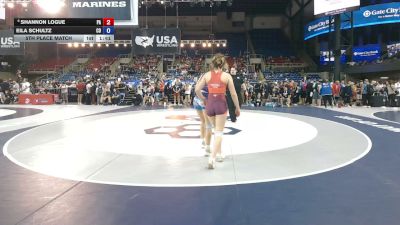 135 lbs 5th Place Match - Shannon Logue, Pennsylvania vs Eila Schultz, Colorado