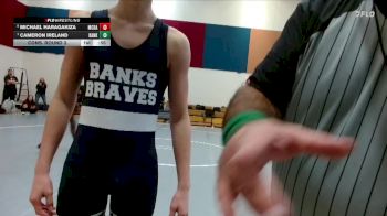 132 lbs Cons. Round 3 - Cameron Ireland, Banks vs Michael Haragakiza, McDaniel