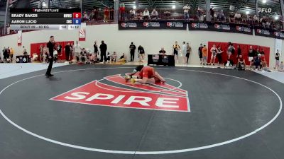 60 kg Cons. Semis - Brady Baker, Michigan West Wrestling Club vs Aaron Lucio, Southeastern Wrestling Club