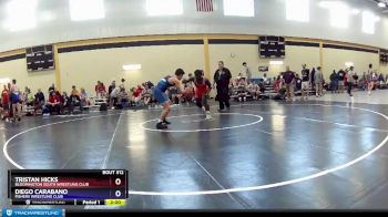 182 lbs Cons. Round 1 - Tristan Hicks, Bloomington South Wrestling Club vs Diego Carabano, Fishers Wrestling Club