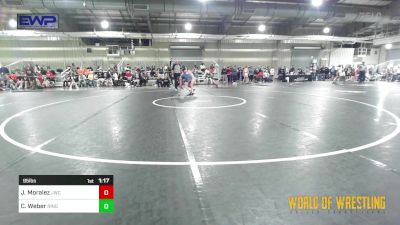 95 lbs Round Of 32 - Jaxon Moralez, Juggernaut Wrestling Club vs Colin Weber, Ringers