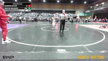 46 lbs Quarterfinal - Kashton Kaylor, Team Aggression vs Weston Molinaro, Rising Sun Wrestling Club