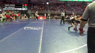 2A-144 lbs Cons. Round 3 - Drake Howard, Sergeant Bluff-Luton vs Will Griswold, Center Point-Urbana