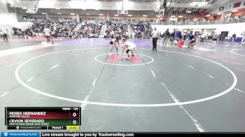 125 lbs Champ. Round 2 - Moses Hernandez, Missouri Valley vs Cevion Severado, Unattached Grand View (Iowa)