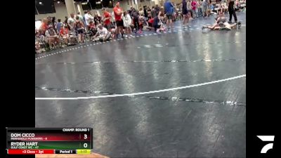 95 lbs Champ Round 1 (16 Team) - Ryder Hart, Gulf Coast WC vs Dom Cicco, Panhandle Punishers