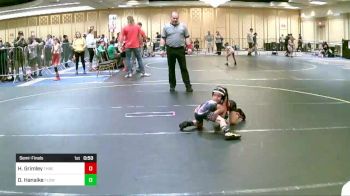 40 lbs Semifinal - Hazel Grimley, Threshold WC vs Dustin Hanaike, Flow Academy HI