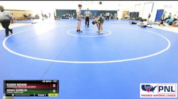 172 lbs Round 3 - Noah Sandlin, Poway Wrestling vs Kaden Bennie, Sanderson Wrestling Academy