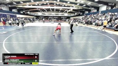 149 lbs Champ. Round 1 - John Moriarty, Onondaga Community College vs Lucas Viana, Liberty