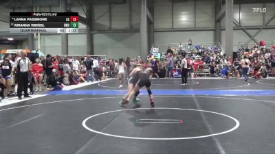 110 lbs Quarterfinal - Arianna Weigel, Russell Wrestling Club vs Lahna Passmore, Chase County