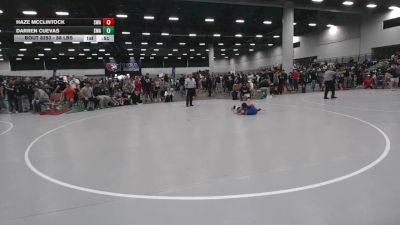 58 lbs Cons. Sub-quarters - Haze McClintock, Sebolt Wrestling Academy vs Darren Cuevas, Shelton Wrestling Academy