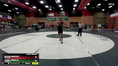 165 lbs Champ. Round 1 - Gabe Carrillo, Moorpark vs Dylan Hartley, Palomar