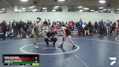 116 lbs Semifinal - Evan Wachner, Eastern Region Affiliated vs Ernesto Rodarte, Hartford WC