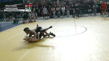 150 2A 5th Place Match - Nestor Colaire, Atlantic vs Micah Thomas, Middleburg