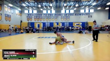 138 lbs Cons. Round 4 - Kyle Yasses, Deltona Wrestling Club vs Brady Glavin, Team Clay