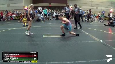 117 lbs Semis & 1st Wrestleback (8 Team) - Liem Rodriguez, Pitbulls Elite vs Lydia Stevens, Metro All Stars