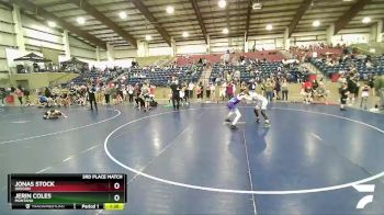 120 lbs 3rd Place Match - Jonas Stock, Oregon vs Jerin Coles, Montana