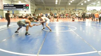 160 lbs Round Of 32 - Devon Weber, Superior Elite - HSB vs Johnathan Ford, Attrition Wrestling Gold - HSB
