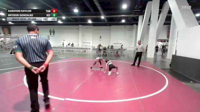 50 lbs 2nd Place - Kashton Kaylor, Team Aggression vs Bryson Gonzalez, Victory WC-Central WA