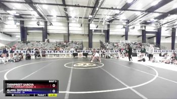 143 lbs Round 3 (3 Team) - Alana Ontiveros, Menlo College vs Tarnpreet Saroya, Umpqua Community College