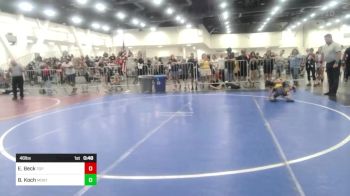 46 lbs Round Of 16 - Elijah Beck, Top Rank vs Brody Koch, Montrose Wrestling Club