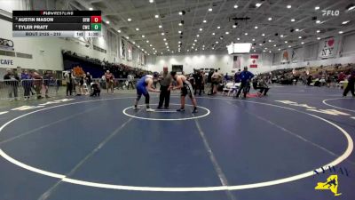 210 lbs Round 5 - Austin Mason, BH-BL Youth Wrestling vs Tyler Pratt, Cazenovia Wrestling Club