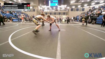160 lbs 3rd Place - Matthew Howard, Grover Rains Wrestling Club vs Cameron Wallace, Kingfisher YellowJackets