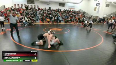 152 lbs Quarterfinal - Danyk Jacobsen, Park / Sweet Grass Co vs Zander Tass, Buffalo