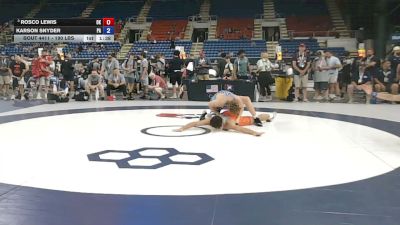 190 lbs Champ. Rd Of 32 - Rosco Lewis, Oklahoma vs Karson Snyder, Pennsylvania