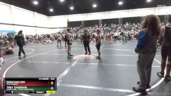 200 lbs Cons. Semi - Donchan Kim, C2X Academy vs Trey Dagenais, White Knoll Youth Wrestling