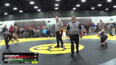 209 lbs Placement Matches (8 Team) - Laurence Alliance, Beast Mode vs Austin Phillips, Fort Hammers