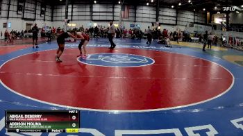 119-128 lbs Round 3 - Addison Molina, Kellam Mat Rats Wrestling Club vs Abigail DeBerry, Wild Buffalo Wrestling Club