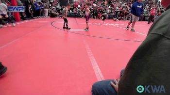 46 lbs Round Of 16 - Noah Backus, ArkCity Takedown vs Camden Holden, Ponca City Wildcat Wrestling