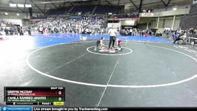 53 lbs Champ. Round 1 - Camila Ramirez-Amates, Mat Demon Wrestling Club vs Griffin McCray, UP Vikings Wrestling Club