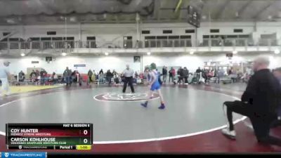 59 lbs Cons. Round 3 - Coy Hunter, Midwest Xtreme Wrestling vs Carson Kohlhouse, Vincennes Grapplers Wrestling Club