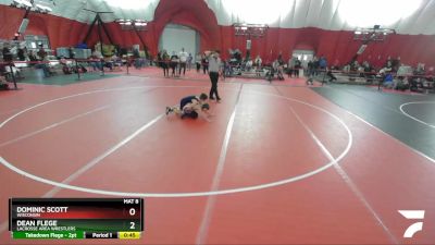 67 lbs Cons. Round 3 - Dominic Scott, Wisconsin vs Dean Flege, LaCrosse Area Wrestlers