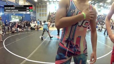 138 lbs Champ. Round 2 - Cane Smolarsky, Camden County Outsiders vs Michael Rojas, Christopher Columbus High School