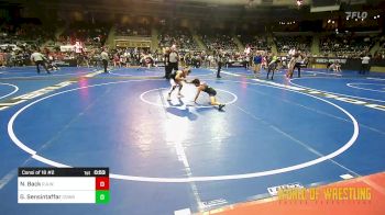 77 lbs Consi Of 16 #2 - Noah Back, R.A.W. vs Griffin Sensintaffar, Cowboy Wrestling Club