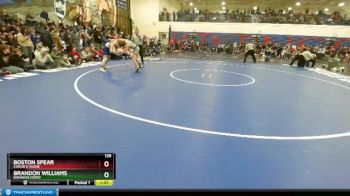 126 lbs Semifinal - Boston Spear, Coeur D Alene vs Brandon Williams, Bonners Ferry