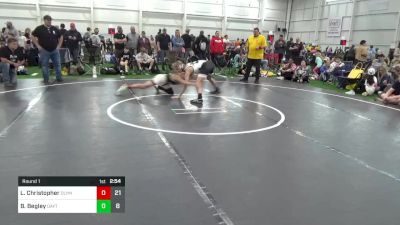 114 lbs Round 1 - Logan Christopher, Olympia vs Bronson Begley, Dayton Bandits