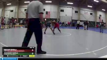 133 lbs Champ. Round 1 - Domingo Davila, Schreiner University vs Binyam Barila, Western State Colorado University