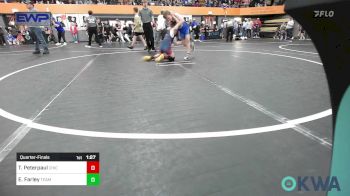85 lbs Quarterfinal - Talon Peterpaul, Chickasha Youth Wrestling vs Elijah Farley, Team Guthrie Wrestling