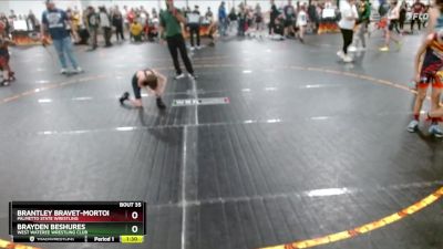 65 lbs Round 2 - Brayden Beshures, West Wateree Wrestling Club vs Brantley Bravet-Morton, Palmetto State Wrestling