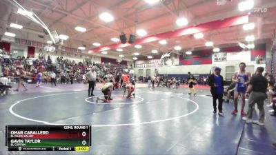 175 lbs Cons. Round 1 - Omar Caballero, El Cajon Valley vs Gavin Taylor, El Capitan