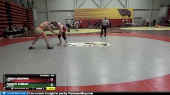 184 lbs Cons. Round 3 - Logan Andeway, Coe vs Ashton Barker, Simpson