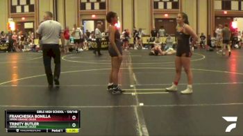 138/148 5th Place Match - Francheska Bonilla, Vipers Orange Crush vs Trinity Butler, Vipers Orange Crush